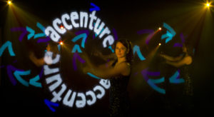 Feeding the Fish's LED light art can spell your name in lights