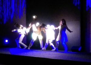 Supernova LED video suit dance