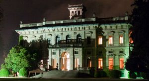 Feeding the Fish perform a bespoke Pixel-Poi show in Lake Como