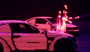 LED cars in Top Gear Live