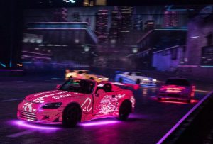 Honda S2000 car with LEDs