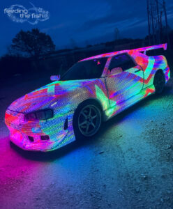 LED car created by Feeding the Fish